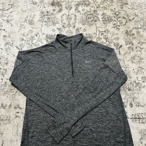 Nike Black and Gray Dri-FIT Running Top